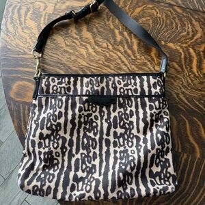 Coach leopard cross body bag